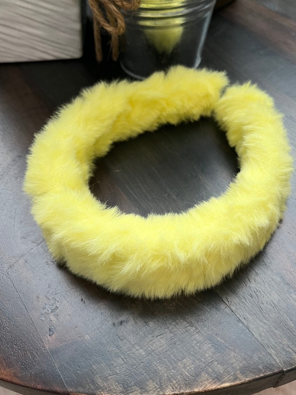 Headband Fuzzy Yellow NWOT